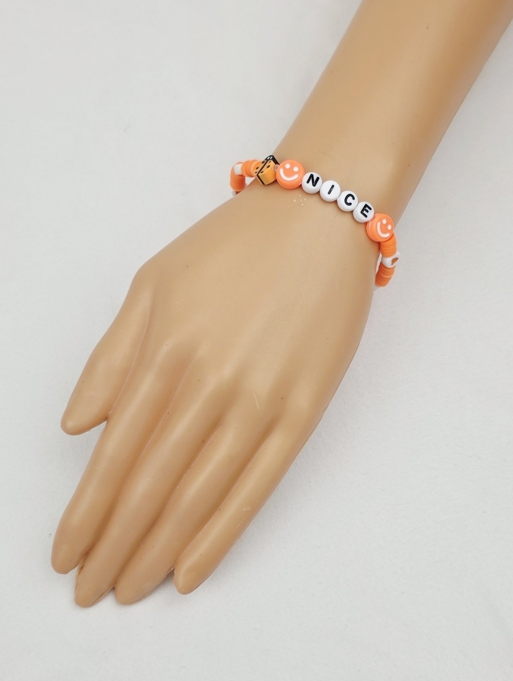 Handmade Clay Bead Smiley Face Nice Bracelet